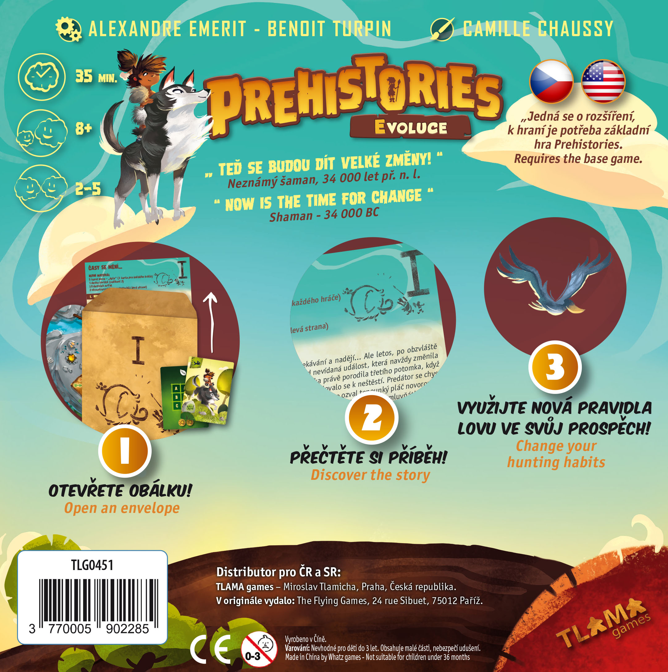 TLAMA games Prehistories: Evolutions CZ/EN Obrázek