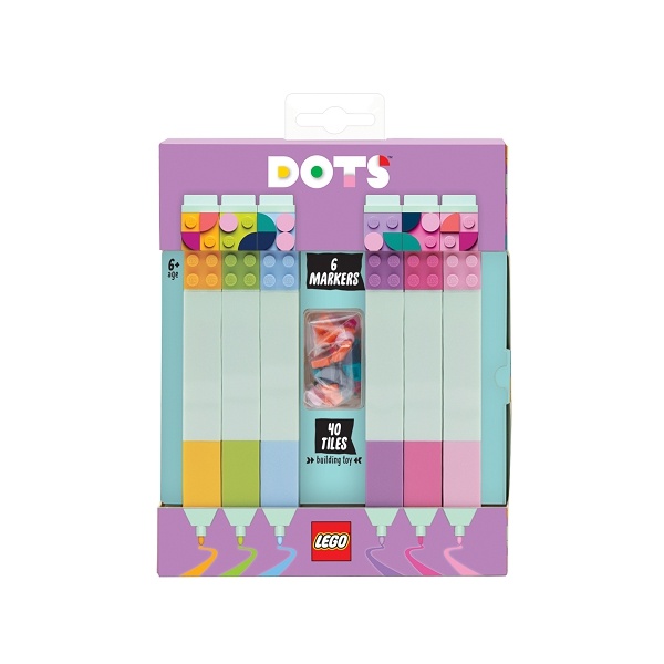 LEGO Stationery LEGO DOTS Fixy, mix barev - 6 Ks