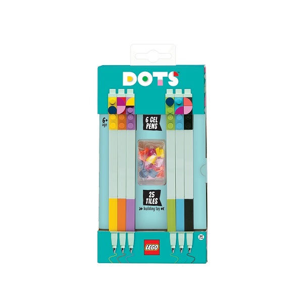 LEGO Stationery LEGO DOTS Gelová Pera, mix barev - 6 ks