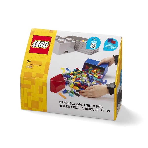 LEGO Storage LEGO naběrač na kostičky - set 2 ks Barva: Modrá Obrázek
