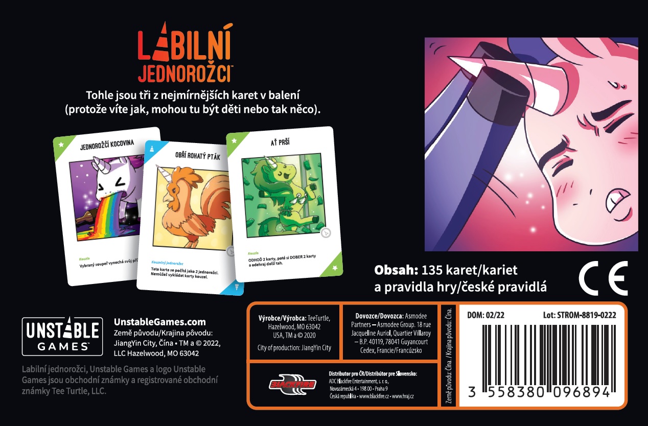 TeeTurtle Labilní jednorožci: Přisprostlá edice Obrázek