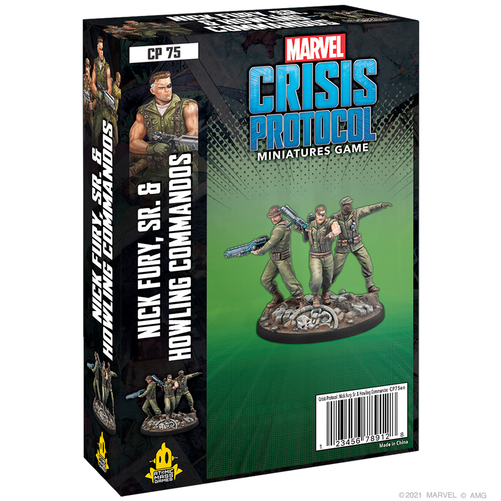 Atomic Mass Games Marvel Crisis Protocol Nick Fury Sr & The Howling Commandos