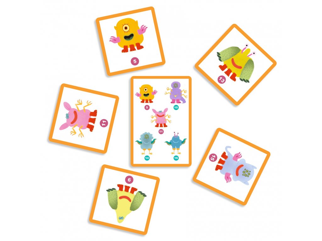 Djeco Příšerky -Karetní hra Obrázek