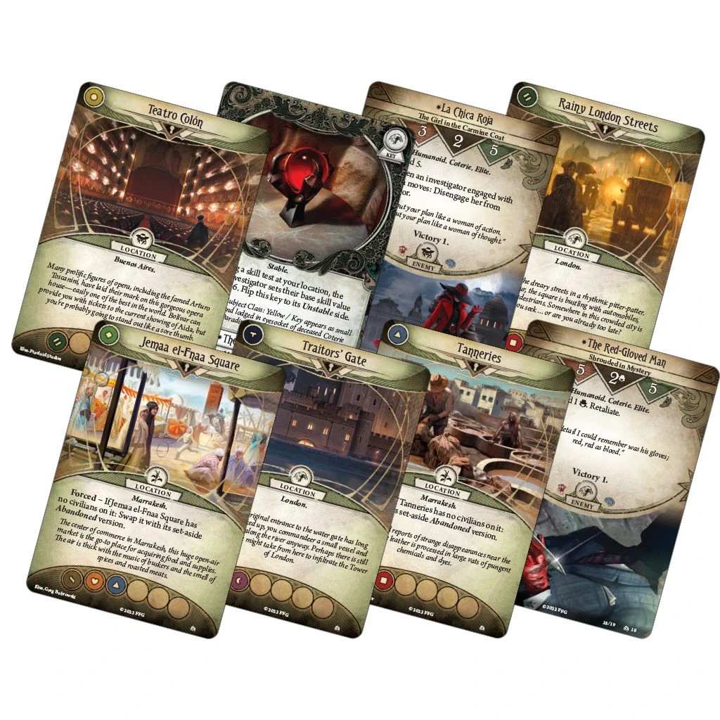 Fantasy Flight Games Arkham Horror LCG: The Scarlet Keys Campaign Expansion Obrázek
