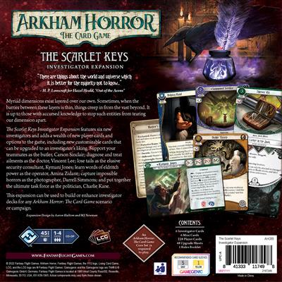 Fantasy Flight Games Arkham Horror LCG The Scarlet Keys Investigator Expansion Obrázek
