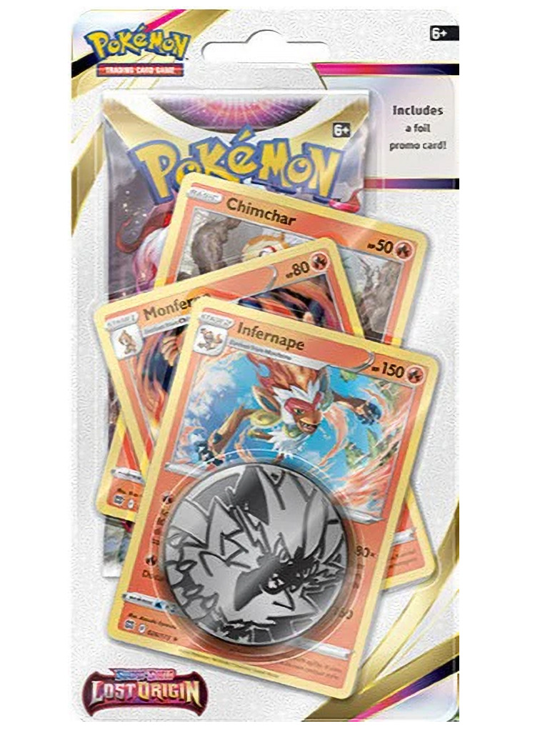 Nintendo Pokémon TCG: Sword & Shield Lost Origin - Premium Checklane Blister booster Varianta: Infernape
