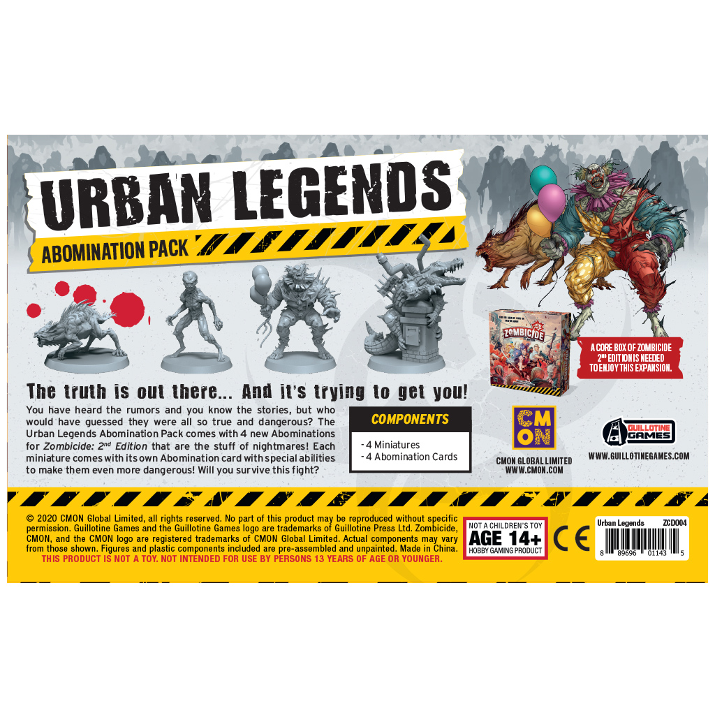 Asmodee DE Zombicide 2. Edition – Urban Legends - DE/EN/ES/FR/IT/PL/PT Obrázek