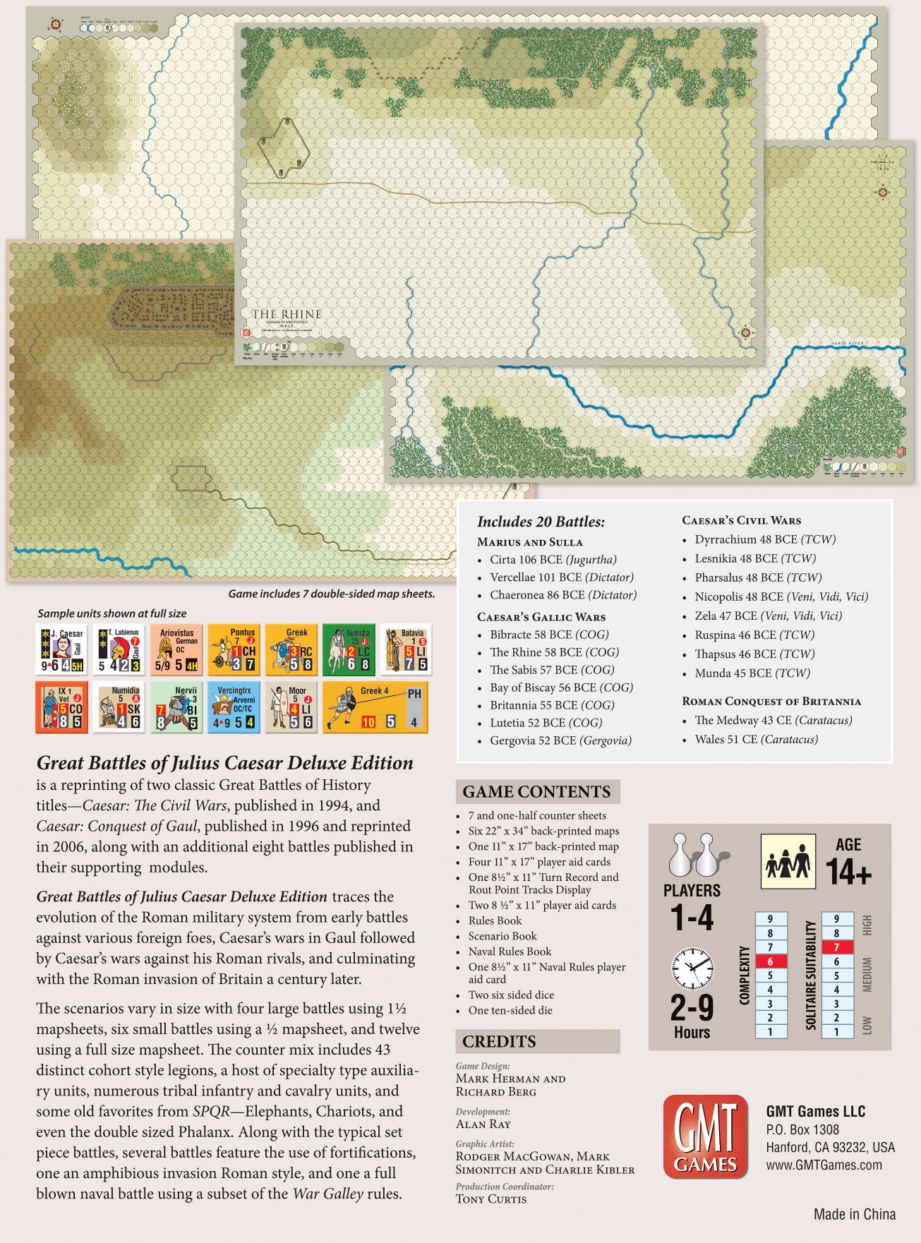 GMT Games Great Battles of Julius Caesar: Deluxe Edition Obrázek