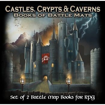 Loke Battle Mats Castles Crypts and Caverns Books of Battle Mats