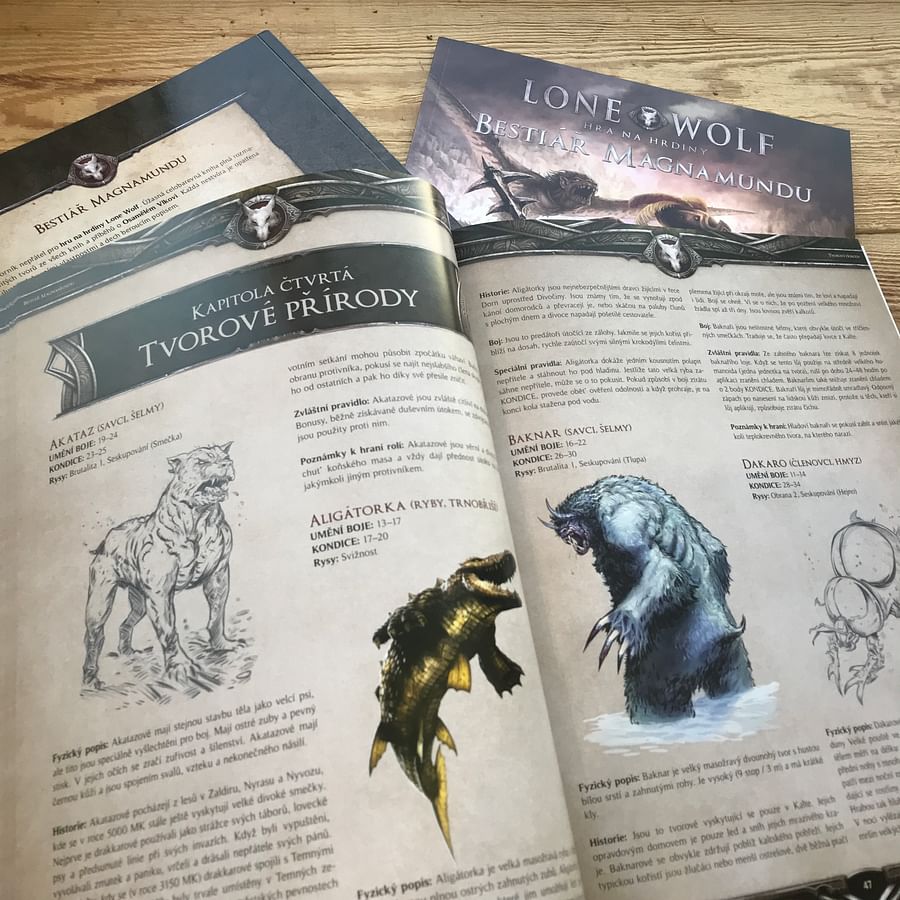 Mytago Lone Wolf - Bestiář Magnamundu Obrázek