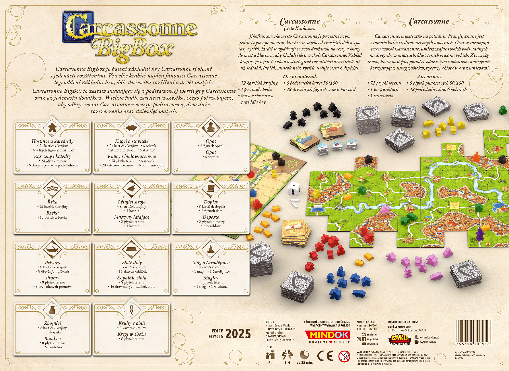 Mindok Carcassonne: Big Box 3.edice Obrázek