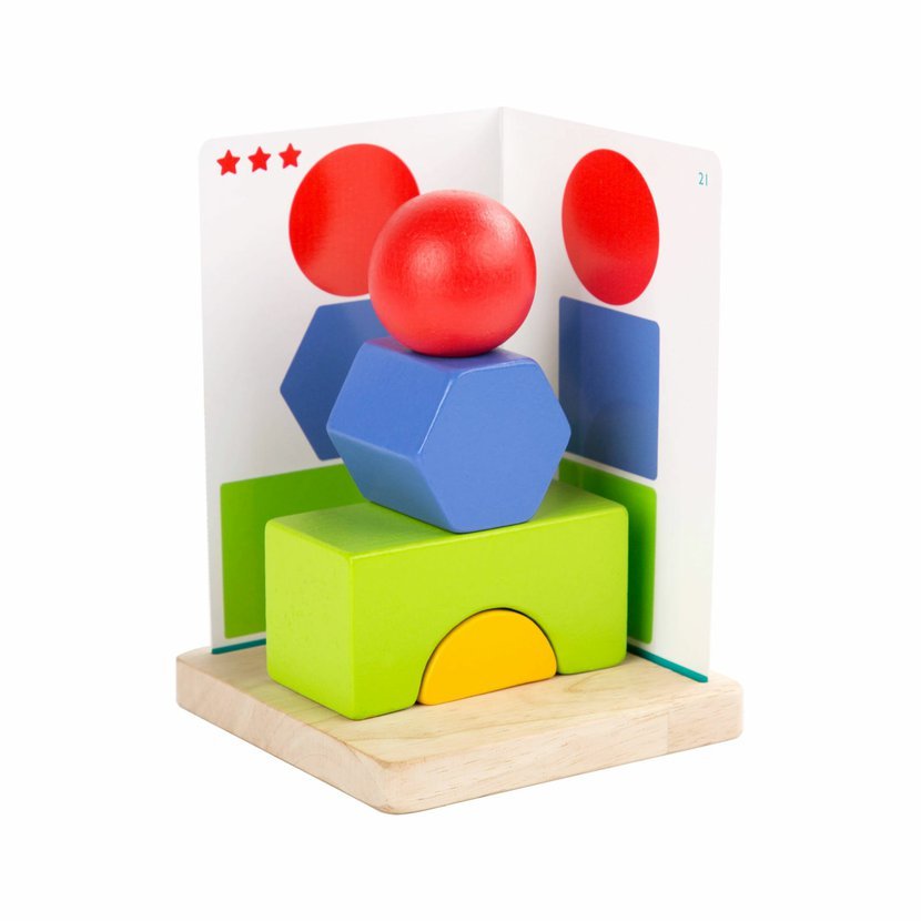 Lucy & Leo Jednoduchá geometrie – dřevěná hra Obrázek