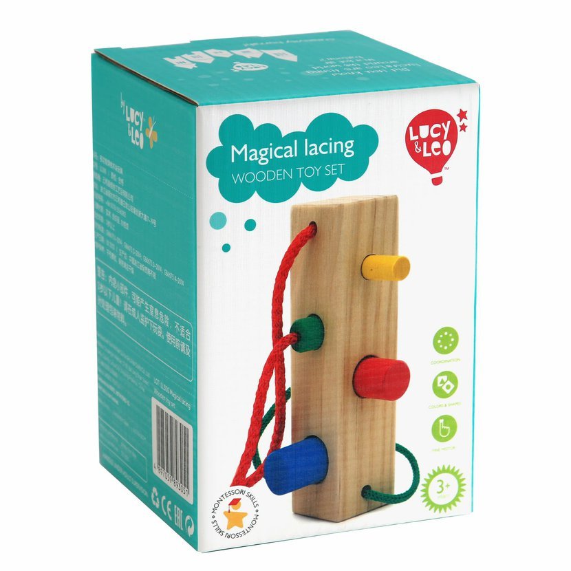 Levně Lucy & Leo Barevné kolíky - dřevěná hračka