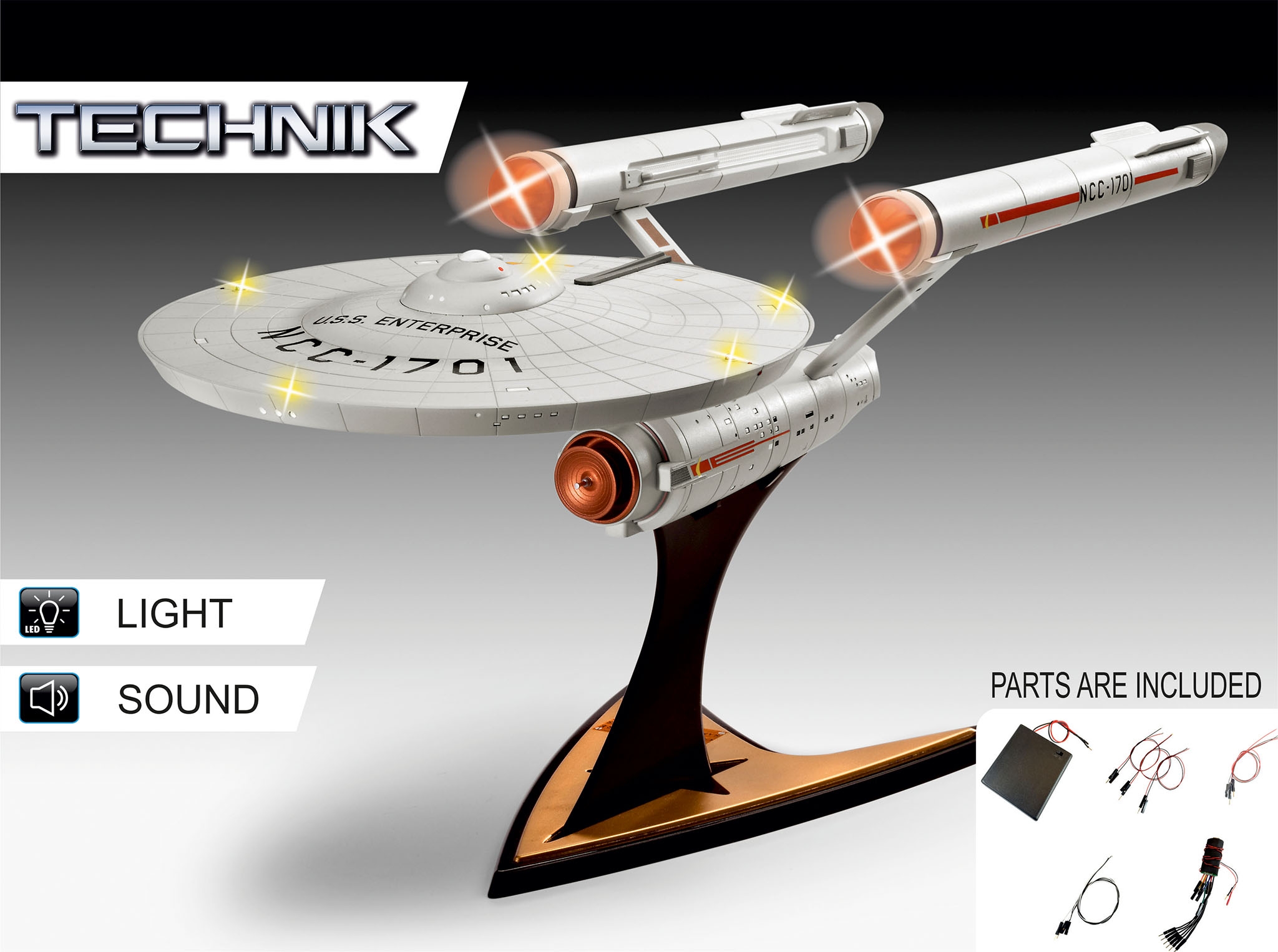 Revell: Star Trek - USS Enterprise NCC-1701- Technik (1:600) Obrázek