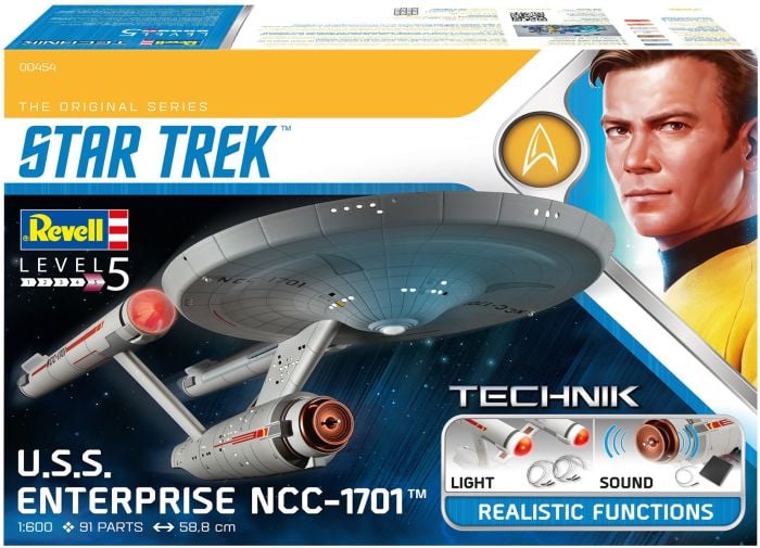 Levně Revell: Star Trek - USS Enterprise NCC-1701- Technik (1:600)