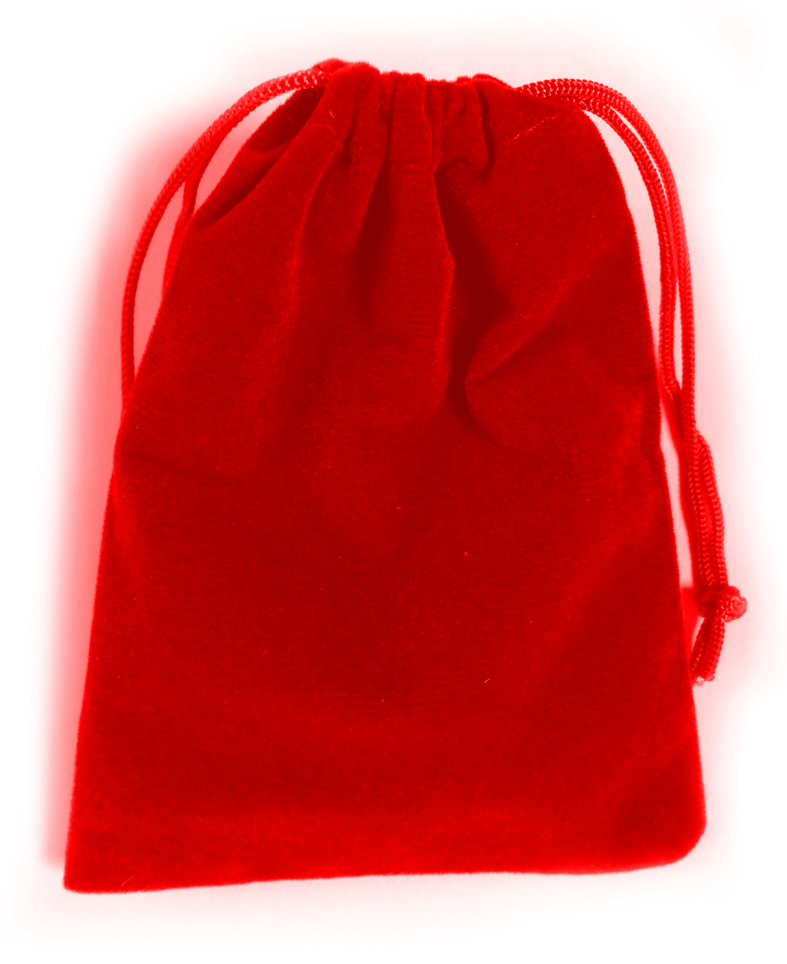 Levně Semišový pytlík 9 x 12 cm (13 barev) Barva: Červená