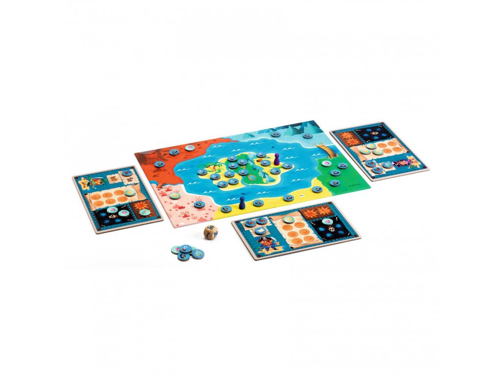 Djeco Společenská hra Ostrov pirátů Obrázek