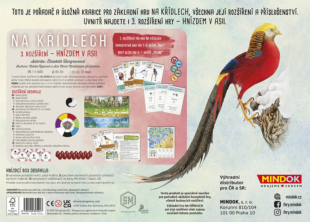 Mindok Na křídlech: Hnízdicí box + Hnízdem v Asii (rozšíření) Obrázek