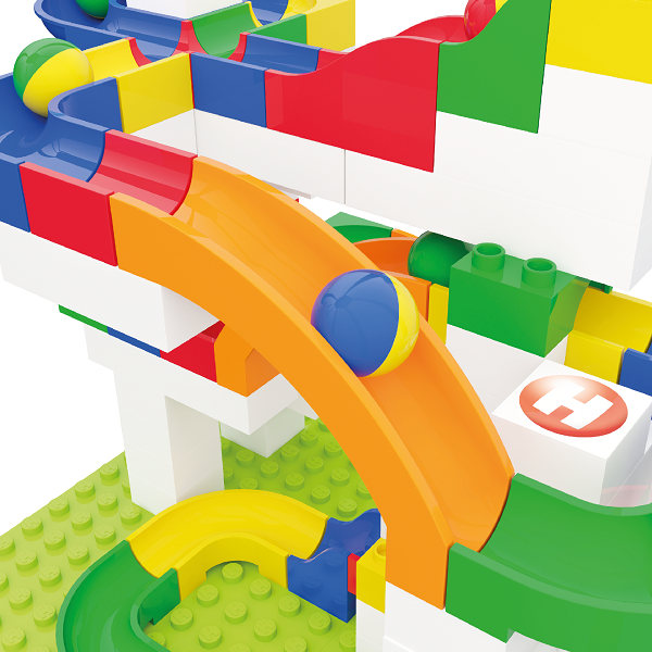 HUBELINO Kuličková dráha - rozšíření 12 ks, skluzavka Obrázek