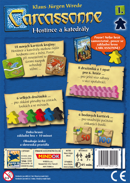 Mindok Carcassonne 2. edice: Hostince a katedrály Obrázek