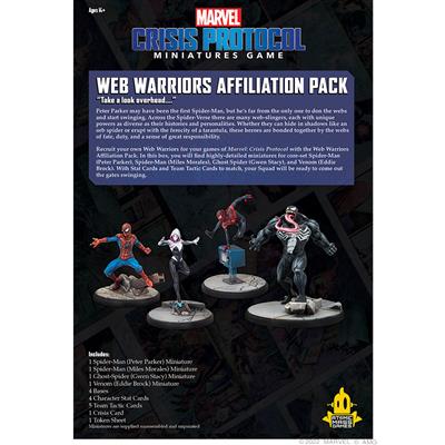 Atomic Mass Games Marvel Crisis Protocol - Web Warriors Affiliation Pack Obrázek