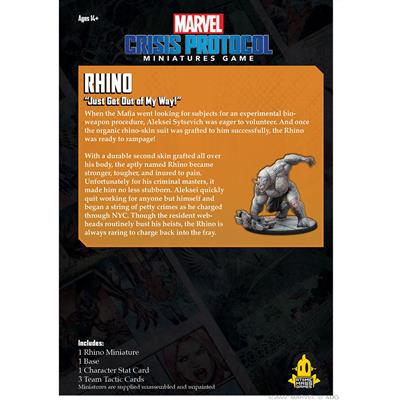 Atomic Mass Games Marvel Crisis Protocol: Rhino Obrázek