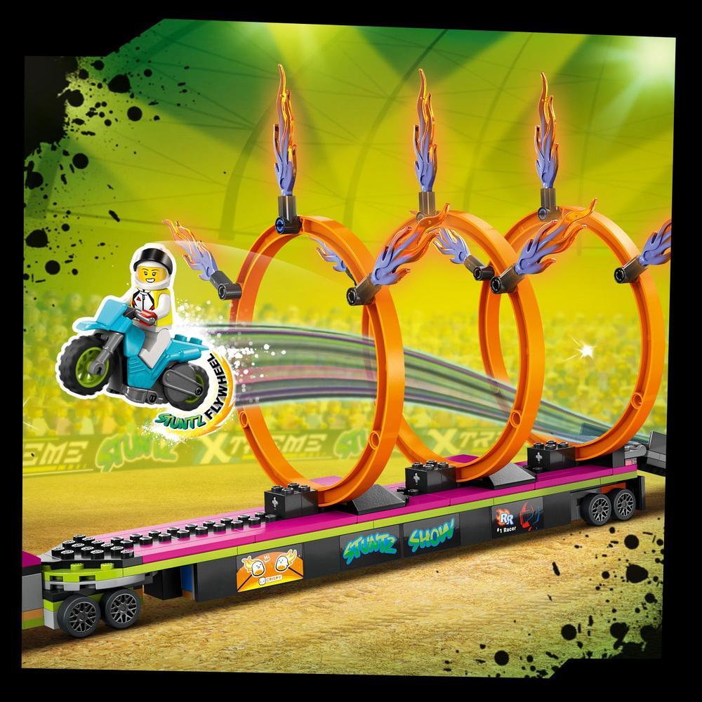 LEGO® Tahač s ohnivými kruhy 60357 Obrázek