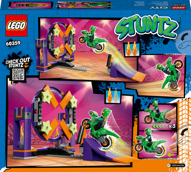 LEGO® Kaskadérská výzva s rampou a obručí 60359 Obrázek
