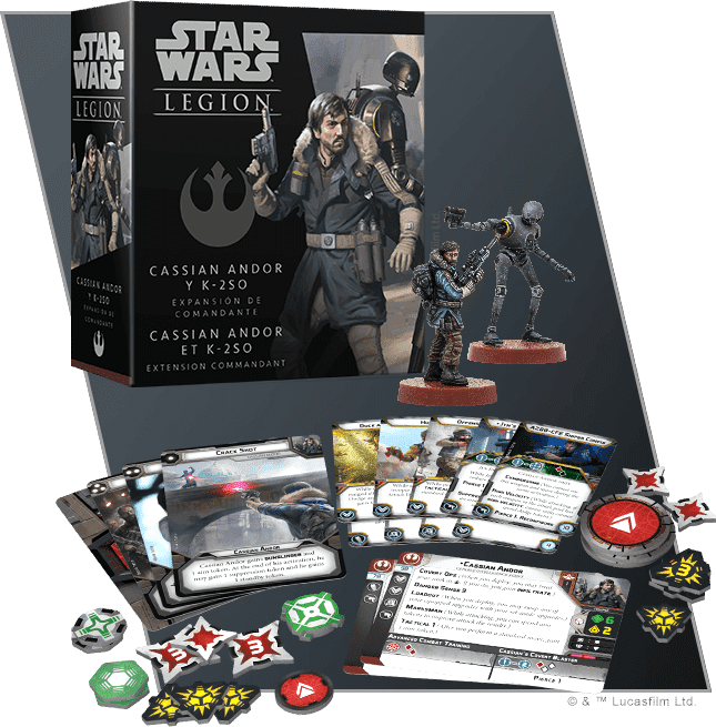 Fantasy Flight Games Star Wars: Legion – Cassian Andor and K-2SO Commander Expansion Obrázek