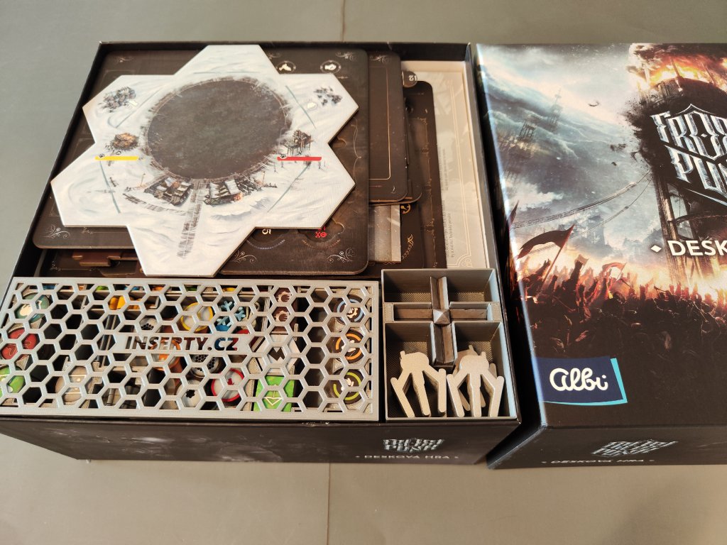 inserty.cz Frostpunk + Zoceleni mrazem + Dreadnought + Resources expansion - Insert (černý, 0035) angličtina: angličtina Obrázek