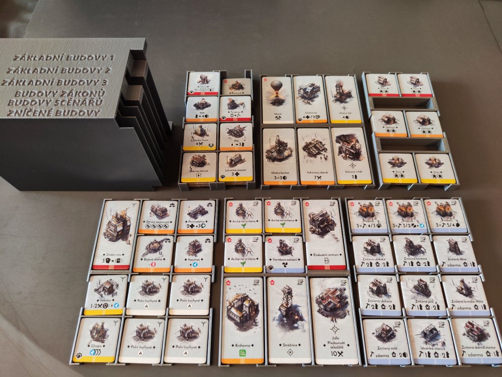 inserty.cz Frostpunk + Zoceleni mrazem + Dreadnought + Resources expansion - Insert (černý, 0035) angličtina: angličtina Obrázek