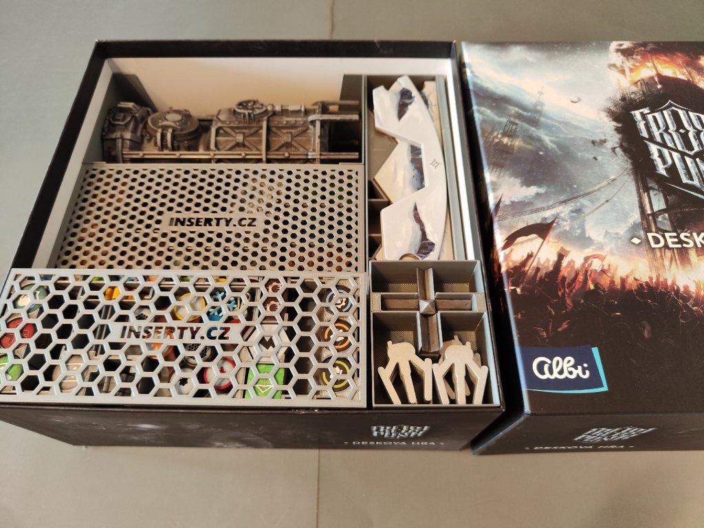 inserty.cz Frostpunk + Zoceleni mrazem + Dreadnought + Resources expansion - Insert (černý, 0035) čeština: Čeština