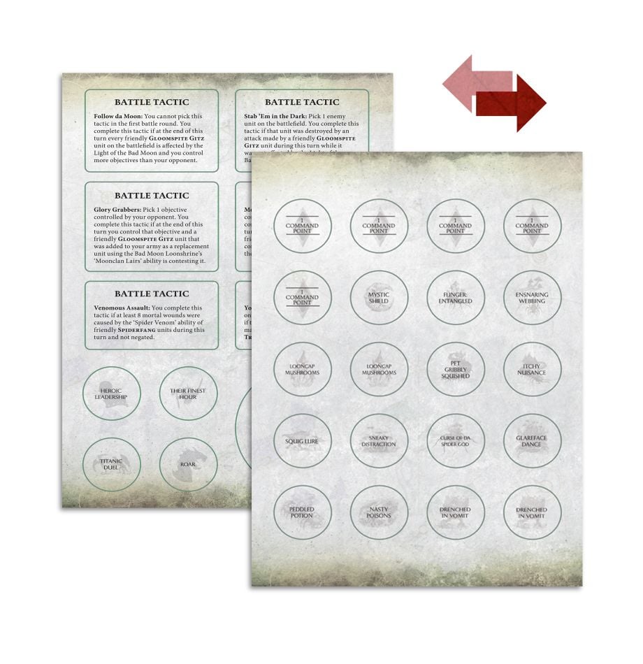 Games Workshop Warscroll Cards: Gloomspite Gitz Obrázek