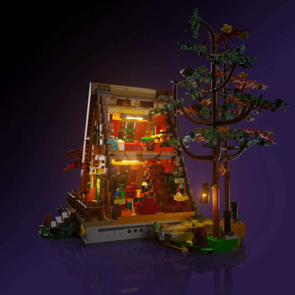 Light my Bricks Sada světel - LEGO A-Frame Cabin 21338 Obrázek