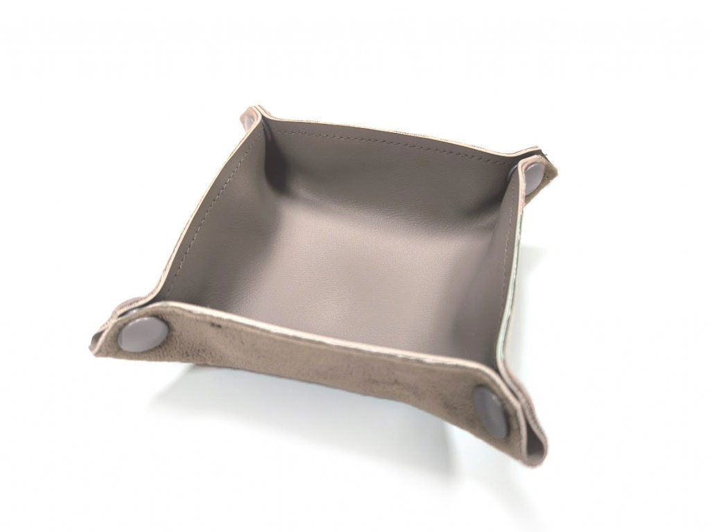 TLAMA games Rozkládací koženková miska cca 10 x 10 cm (12 barev) Barva: Světle hnědá