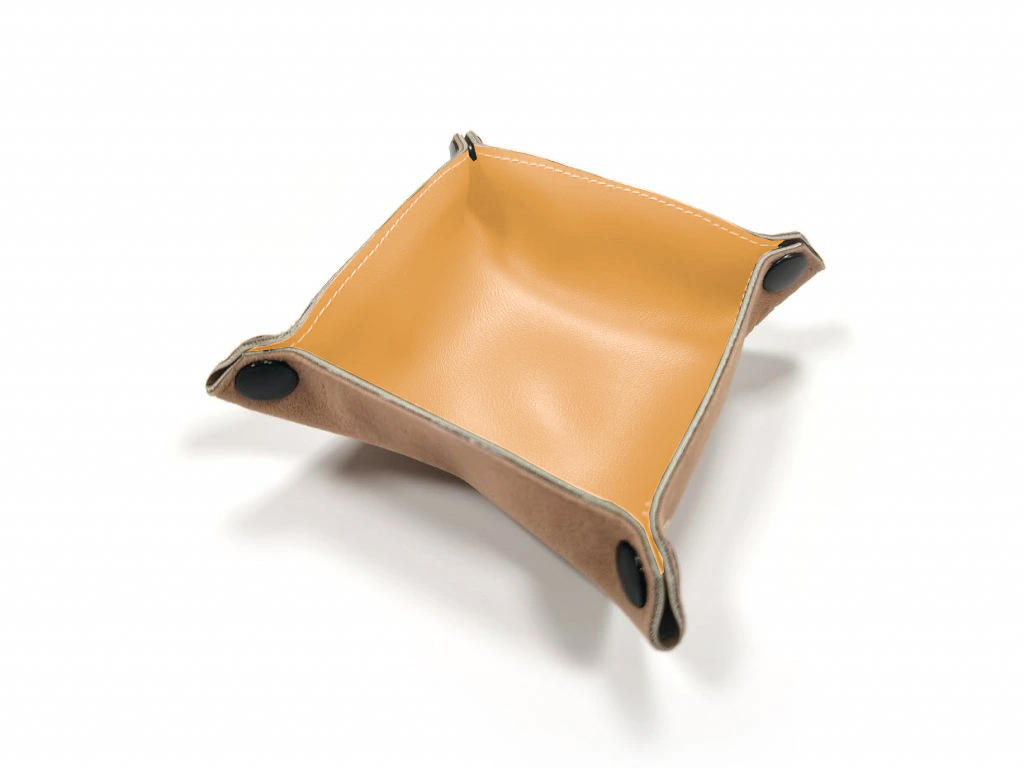 TLAMA games Rozkládací koženková miska cca 10 x 10 cm (10 barev) Barva: Hořcicová