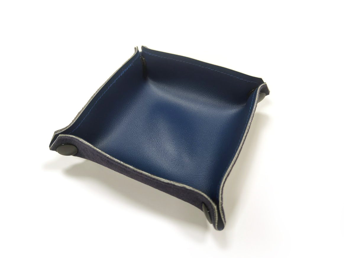 TLAMA games Rozkládací koženková miska cca 10 x 10 cm (12 barev) Barva: Tmavě modrá