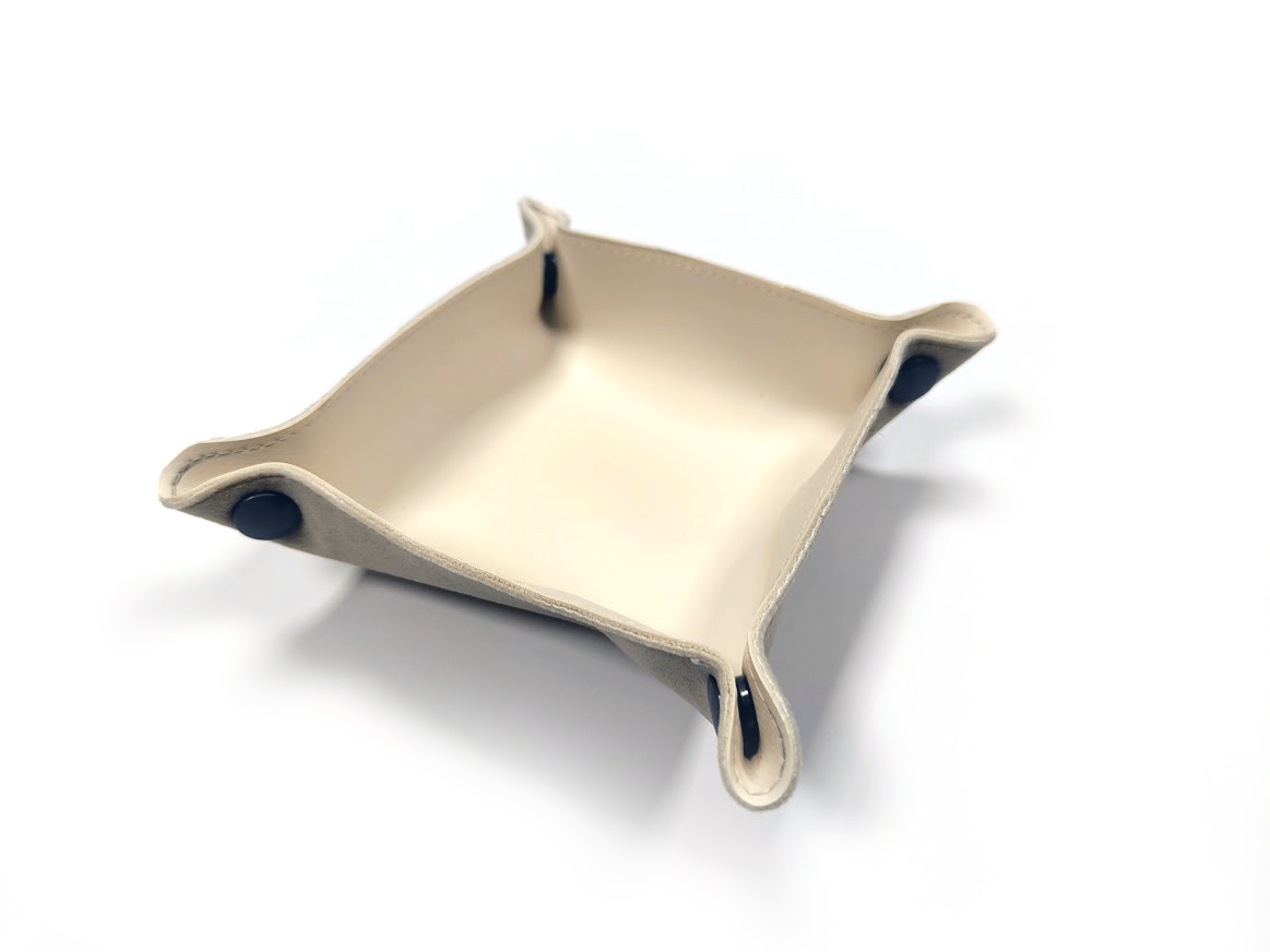 TLAMA games Rozkládací koženková miska cca 10 x 10 cm (12 barev) Barva: Slonová kost