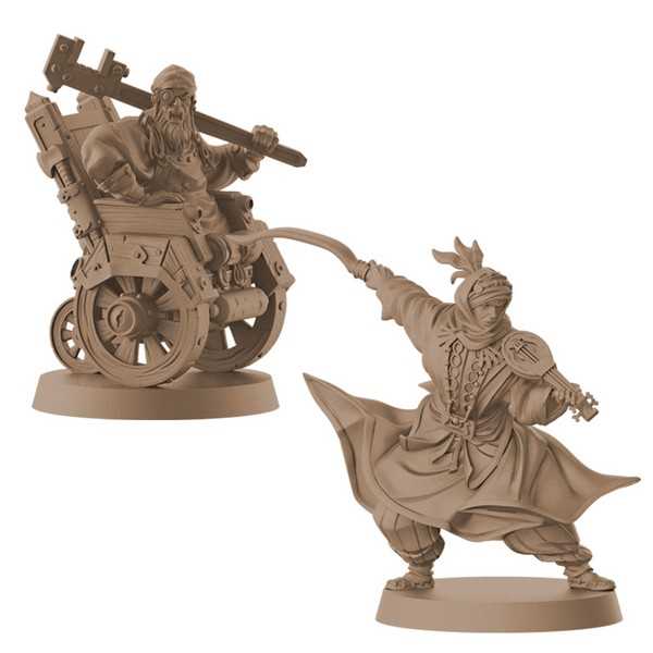 Cool Mini Or Not Massive Darkness 2: Heroes & Monster Set – Bards & Tinkerers vs Metal Angel Obrázek