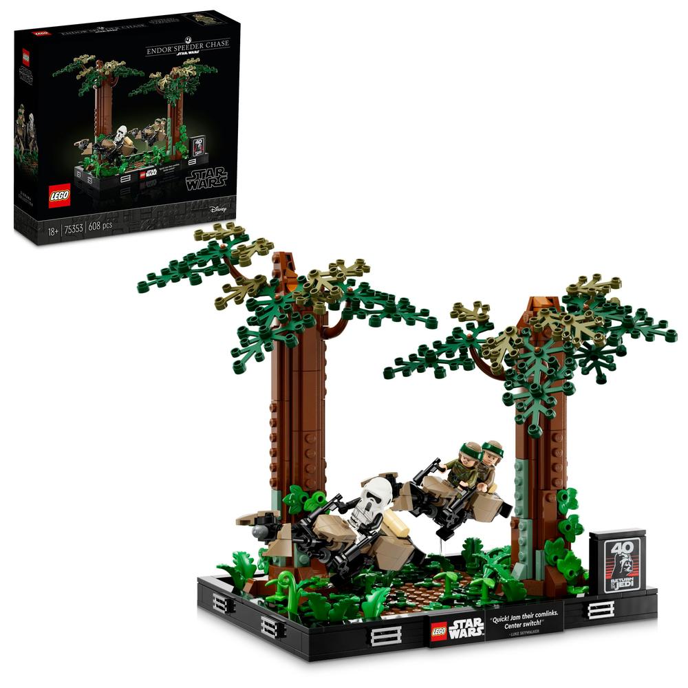 LEGO® Honička spídrů na planetě Endor™ – diorama 75353