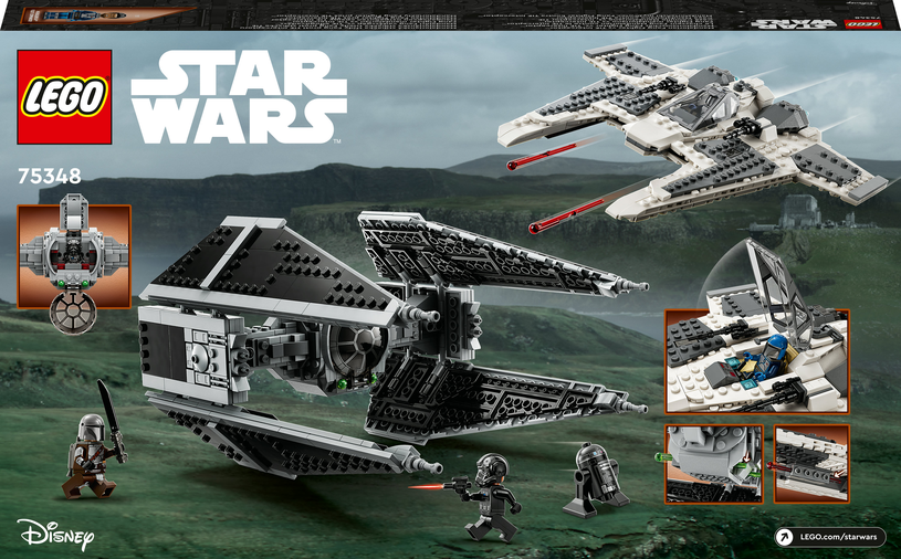 LEGO® Mandalorianská stíhačka třídy Fang proti TIE Interceptoru 75348 Obrázek
