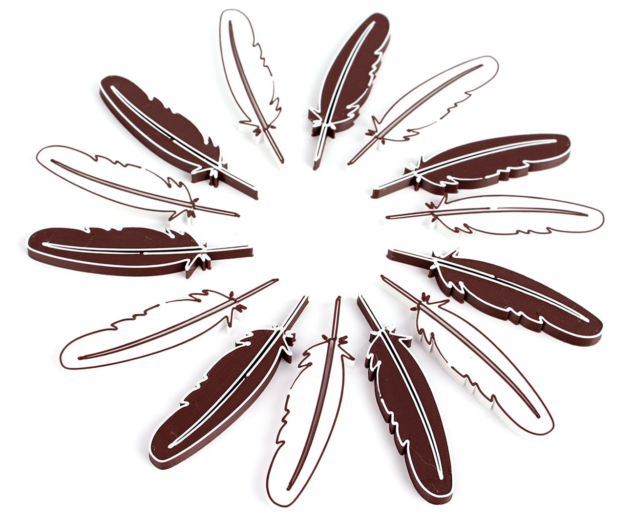 Myší Doupě Na Křídlech - Pírko Barva: Hnědá Obrázek