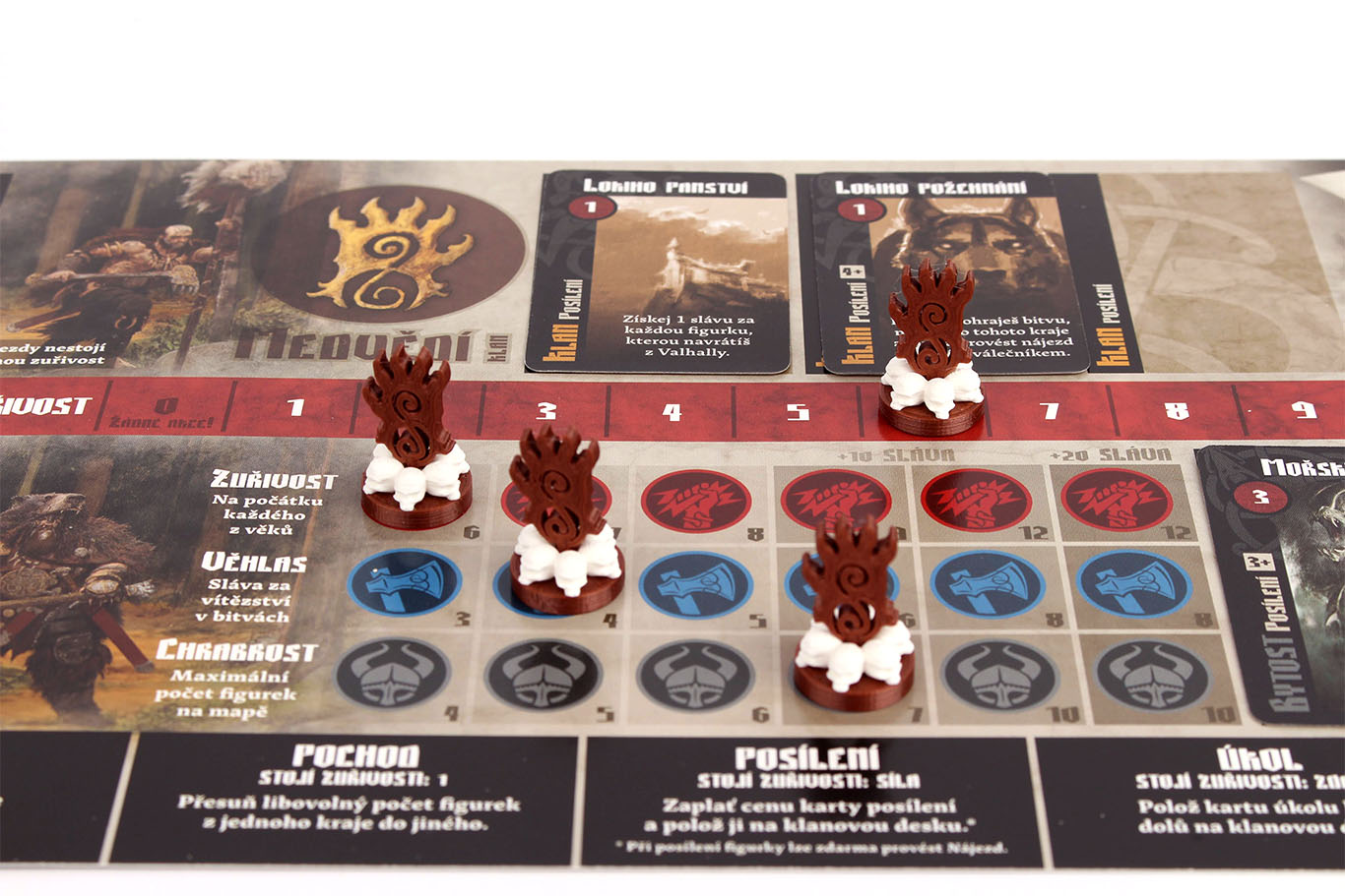 Myší Doupě Blood rage - Žetony klanů Blood Rage - zetony klanu: Základní sada Obrázek