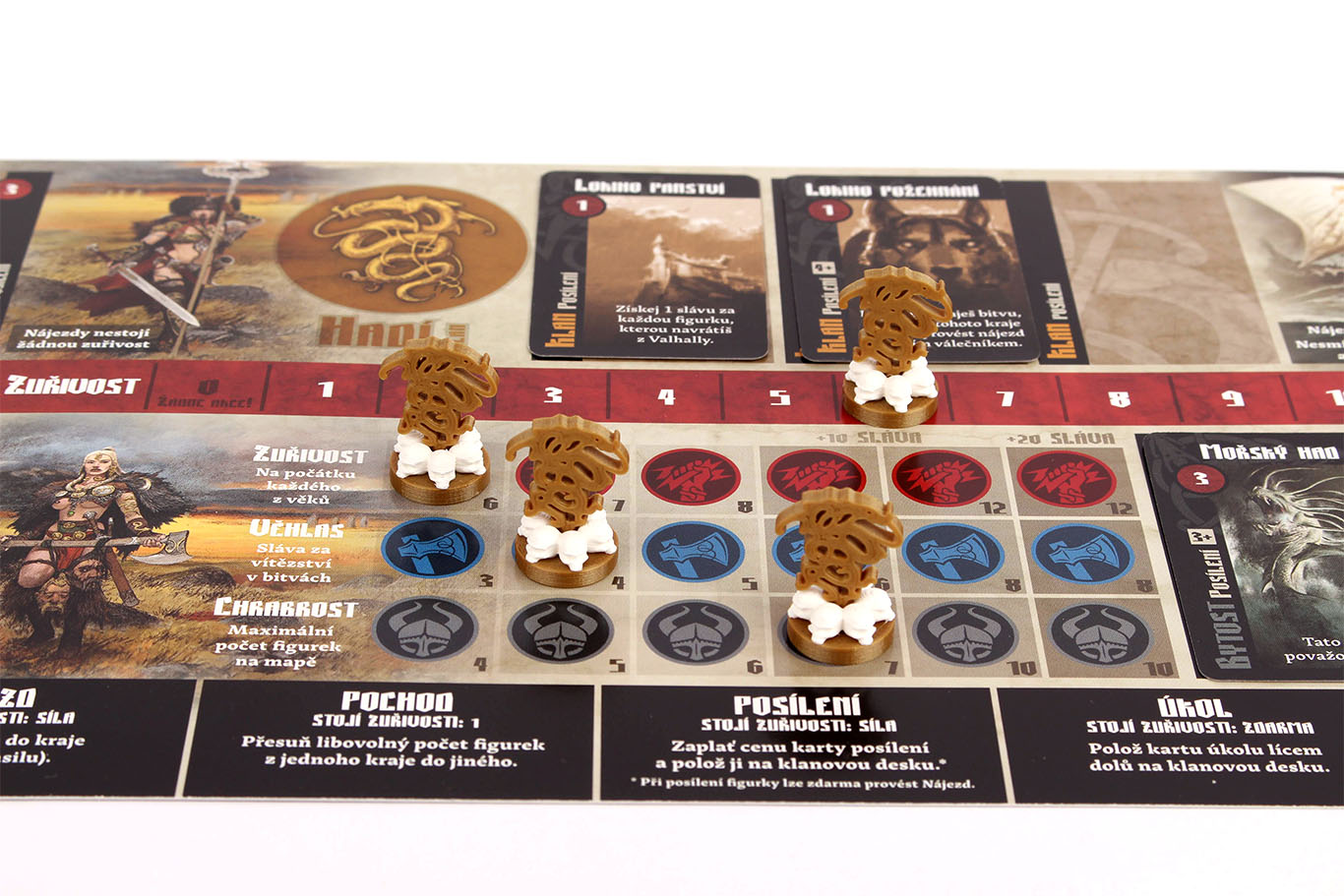 Myší Doupě Blood rage - Žetony klanů Blood Rage - zetony klanu: Základní sada Obrázek