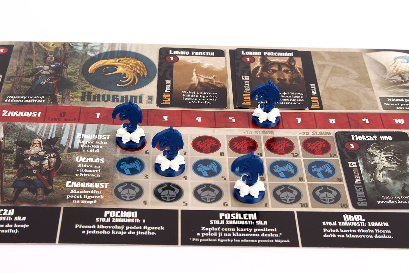 Myší Doupě Blood rage - Žetony klanů Blood Rage - zetony klanu: Základní sada Obrázek