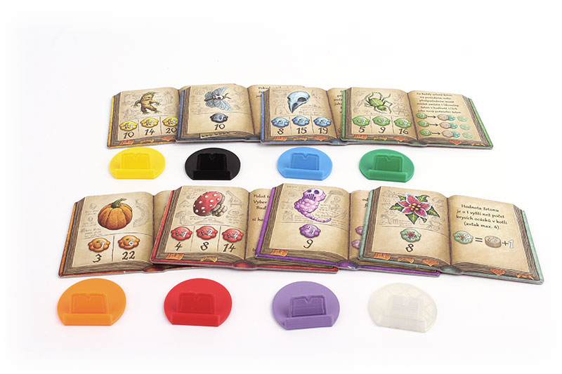 Myší Doupě Kvedlalové - Podstavce na knihy Kvedlalové - varianty: Základní hra Obrázek