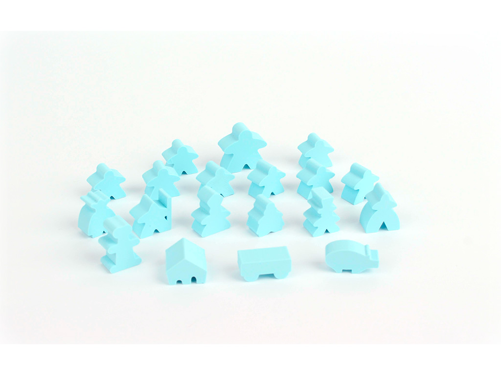 Levně Myší Doupě Carcassonne - Figurky Barva: Pastelová modrá