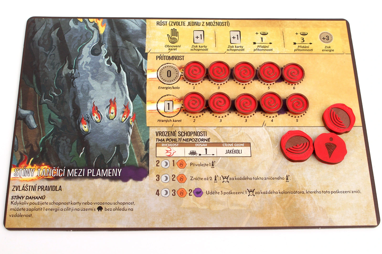 Myší Doupě Duchové ostrova - Žetony přítomnosti Varianta: Žetony izolace Obrázek