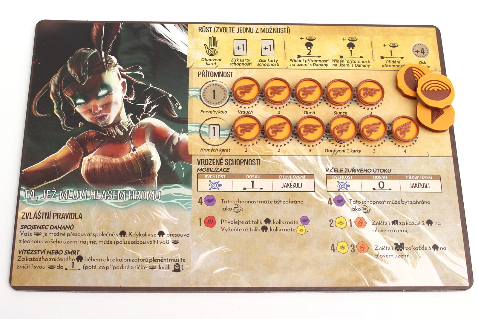 Myší Doupě Duchové ostrova - Žetony přítomnosti Varianta: Žetony izolace Obrázek