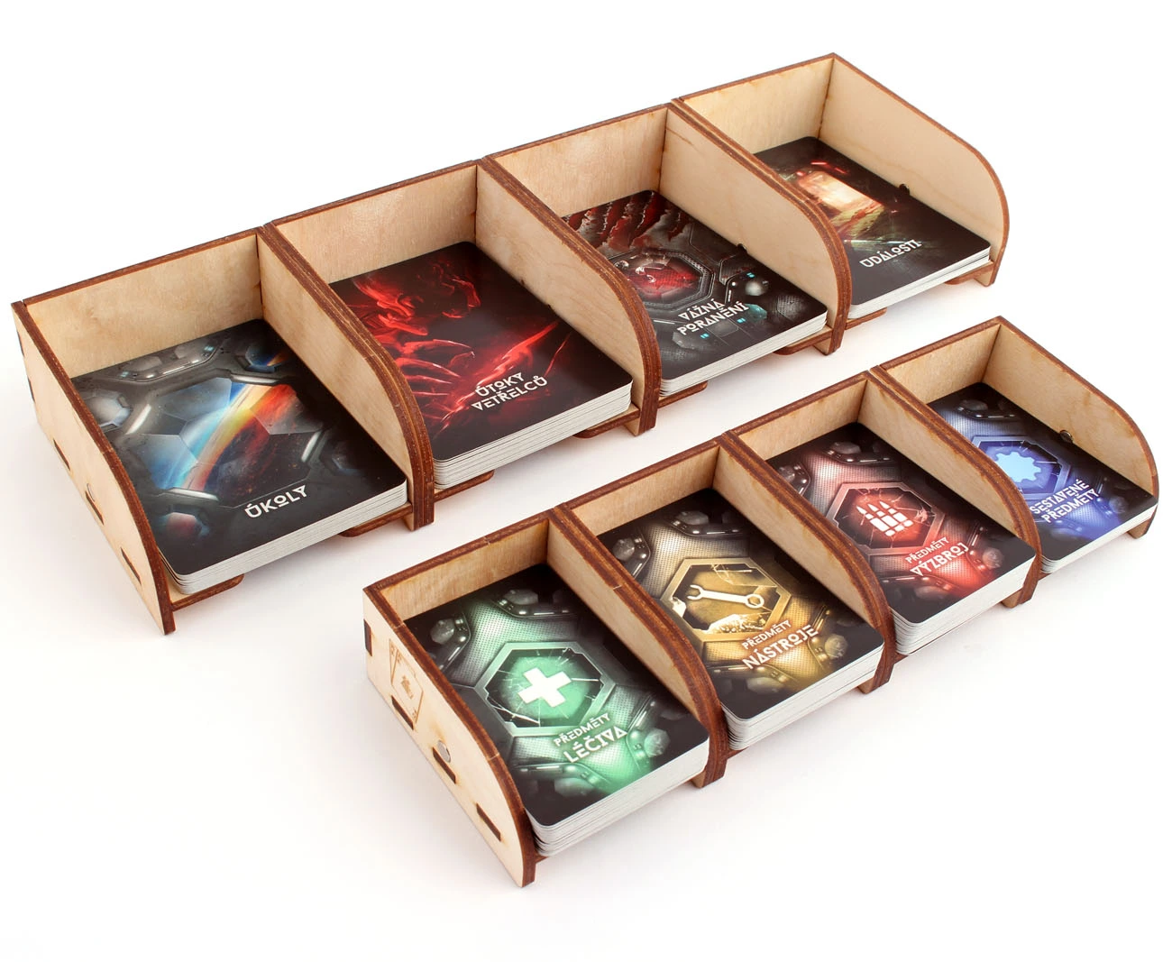 Myší Doupě Pořadač na karty dřevěný - velký Obrázek